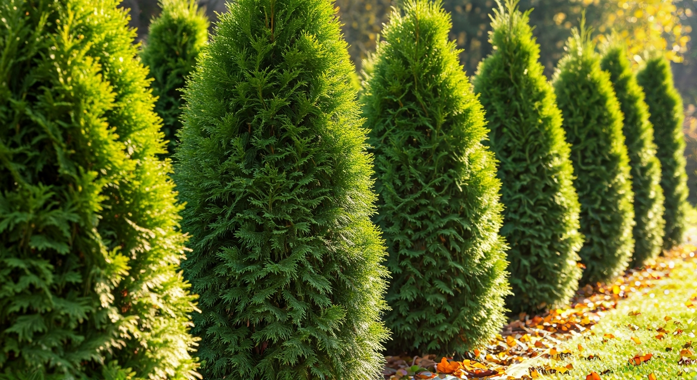 Dlaczego tuje brązowieją od środka? 2